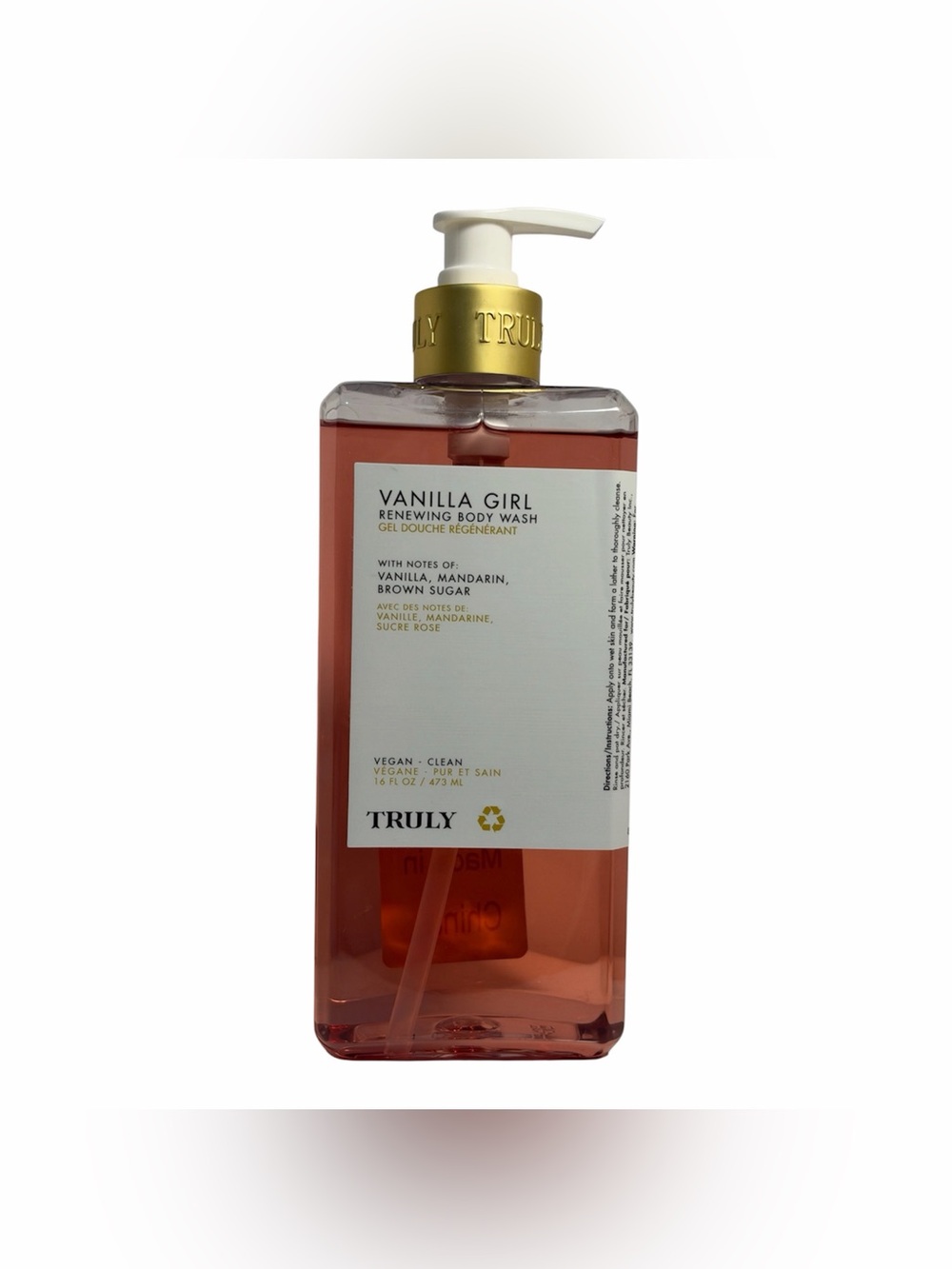 Truly Beauty “Vanilla Girl” Renewing Body Wash Gel 16 oz - NWT **
